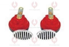 AT10376 Car Horn DIAMETER: ⏀90MM VOLTAGE: 12V 24V CURRENT: 4A SOUND LEVEL: 115+-10DB FREQUENCY: 410+-20 510+-20HZ