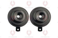 AT10401 Car Horn DIAMETER: ⏀70MM VOLTAGE: 12V 24V CURRENT: <3A <2A SOUND LEVEL: 110+-5DB FREQUENCY: 420+-20 350+-20HZ