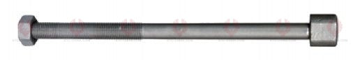 AT4610 C-Bolt C-BOLT OUTSIDE THREAD: M16X1.5 LENGTH UNDER HEAD: 13"=330 THREAD LENGTH: 248 HEAD HEIGHT: 18 HEAD DIAMETER: 24 A F DIMENSION: 24 NUT HEIGHT: 15