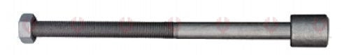 AT4679 C-Bolt C-BOLT OUTSIDE THREAD: M14X1.5 LENGTH UNDER HEAD: 12"=305 THREAD LENGTH: 229 HEAD HEIGHT: 20 HEAD DIAMETER: 24 A F DIMENSION: 22 NUT HEIGHT: 11