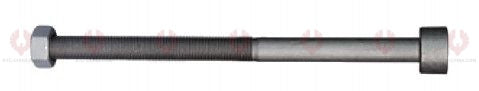 AT4697 C-Bolt C-BOLT OUTSIDE THREAD: M14X1.5 LENGTH UNDER HEAD: 8"=203 THREAD LENGTH: 152 HEAD HEIGHT: 12 HEAD DIAMETER: 24 A F DIMENSION: 22 NUT HEIGHT: 11