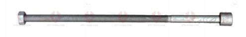 AT4716 C-Bolt C-BOLT OUTSIDE THREAD: 7 16"-20 LENGTH UNDER HEAD: 4"=102 THREAD LENGTH: 77 HEAD HEIGHT: 19 HEAD DIAMETER: 16 A F DIMENSION: 19 NUT HEIGHT: 16