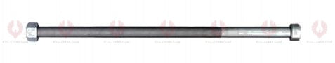 AT4730 C-Bolt C-BOLT OUTSIDE THREAD: 3 8"-24 LENGTH UNDER HEAD: 8"=203 THREAD LENGTH: 152 HEAD HEIGHT: 9 HEAD DIAMETER: 14 A F DIMENSION: 14 NUT HEIGHT: 14