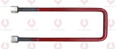 AT4805 U-Bolt VOLVO OUTSIDE THREAD: M20 INTERNAL WIDTH: 102 VIRTUAL LENGTH: 24"=610 THREAD LENGTH: 80 A F DIMENSION: 30 NUT HEIGHT: 32