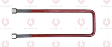 AT4814 U-Bolt MERCEDES BENZ OUTSIDE THREAD: M18 INTERNAL WIDTH: 82 VIRTUAL LENGTH: 19"=483 THREAD LENGTH: 85 A F DIMENSION: 27 NUT HEIGHT: 27