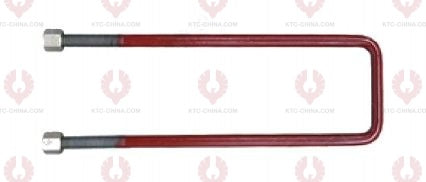 AT4816 U-Bolt MERCEDES BENZ OUTSIDE THREAD: M18 INTERNAL WIDTH: 82 VIRTUAL LENGTH: 15"=381 THREAD LENGTH: 85 A F DIMENSION: 27 NUT HEIGHT: 27