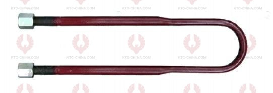 AT4822 U-Bolt MERCEDES BENZ OUTSIDE THREAD: M24 INTERNAL WIDTH: 102 VIRTUAL LENGTH: 24"=610 THREAD LENGTH: 100 A F DIMENSION: 36 NUT HEIGHT: 36