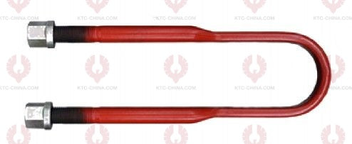 AT4836 U-Bolt MITSUBISHI NISSAN ISUZU HINO OUTSIDE THREAD: M27 INTERNAL WIDTH: 92 VIRTUAL LENGTH: 12"=305 THREAD LENGTH: 100 A F DIMENSION: 36 NUT HEIGHT: 40