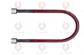 AT4873 U-Bolt KIA OUTSIDE THREAD: M12 INTERNAL WIDTH: 76 VIRTUAL LENGTH: 10"=254 THREAD LENGTH: 70 A F DIMENSION: 19 NUT HEIGHT: 11