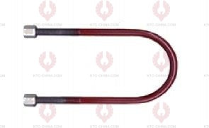 AT4876 U-Bolt KIA OUTSIDE THREAD: M12 INTERNAL WIDTH: 76 VIRTUAL LENGTH: 7"=178 THREAD LENGTH: 70 A F DIMENSION: 19 NUT HEIGHT: 11