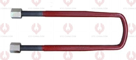 AT4900 U-Bolt MERCEDES BENZ OUTSIDE THREAD: M24 INTERNAL WIDTH: 102 VIRTUAL LENGTH: 18"=457 THREAD LENGTH: 75 A F DIMENSION: 36 NUT HEIGHT: 36