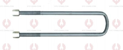 AT4975 U-Bolt STEYR OUTSIDE THREAD: M18 INTERNAL WIDTH: 92 VIRTUAL LENGTH: 10"=254 THREAD LENGTH: 90 A F DIMENSION: 27 NUT HEIGHT: 27