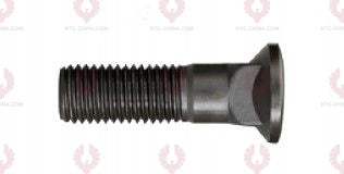AT5033 Plow Bolt PLOW BOLTS OUTSIDE THREAD: 7 8"-9 LENGTH UNDER HEAD: 80 THREAD LENGTH: 45 KNURLING DIAMETER: 22.2 HEAD HEIGHT: 22.2 HEAD DIAMETER: 35 A F DIMENSION: EMPTY NUT HEIGHT: EMPTY