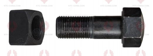 AT5097 Track Bolt TRACK BOLTS OUTSIDE THREAD: 1 1 8"-12 LENGTH UNDER HEAD: 90 THREAD LENGTH: 50 KNURLING DIAMETER: 28.5 HEAD HEIGHT: 26 HEAD DIAMETER: 44 A F DIMENSION: 44 NUT HEIGHT: 28