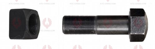 AT5105 Track Bolt TRACK BOLTS OUTSIDE THREAD: M24X1.5 LENGTH UNDER HEAD: 80 THREAD LENGTH: 40 KNURLING DIAMETER: 24 HEAD HEIGHT: 23 HEAD DIAMETER: 36 A F DIMENSION: 36 NUT HEIGHT: 24