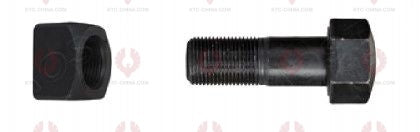 AT5123 Track Bolt TRACK BOLTS OUTSIDE THREAD: M18X1.5 LENGTH UNDER HEAD: 65 THREAD LENGTH: 35 KNURLING DIAMETER: 18 HEAD HEIGHT: 17 HEAD DIAMETER: 27 A F DIMENSION: 27 NUT HEIGHT: 19