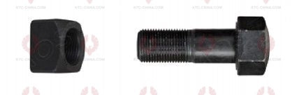 AT5124 Track Bolt TRACK BOLTS OUTSIDE THREAD: M18X1.5 LENGTH UNDER HEAD: 58 THREAD LENGTH: 30 KNURLING DIAMETER: 18 HEAD HEIGHT: 17 HEAD DIAMETER: 27 A F DIMENSION: 27 NUT HEIGHT: 19