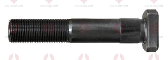 AT5190 Bolt SINO TRUCK SAIC-IVECO HONGYAN REAR LONGER-KNUR I OUTSIDE THREAD: M22X1.5 LENGTH UNDER HEAD: 120 THREAD LENGTH: 45 KNURLING DIAMETER: 22.3 HEAD HEIGHT: 12 HEAD DIAMETER: 36 A F DIMENSION: EMPTY NUT HEIGHT: EMPTY