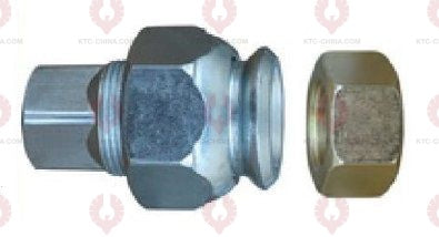 AT5287 Bolt ISUZU-TDJ72LC REAR OUTSIDE THREAD: M20X1.5 OUTSIDE THREAD: M22X1.5 LENGTH: 97 KNURLING DIAMETER: 22 A F DIAMETER: 41 NUT HEIGHT: 25 A F DIAMETER: 32 NUT HEIGHT: 18