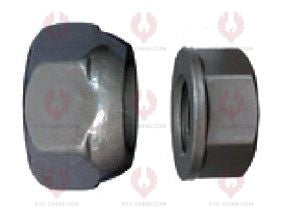 AT5303 Bolt HINO NISSAN FRONT OUTSIDE THREAD: 1 1 8"-9 OUTSIDE THREAD: 7 8"-11 LENGTH: 97 KNURLING DIAMETER: 22 A F DIAMETER: 41 NUT HEIGHT: 25 A F DIAMETER: 32 NUT HEIGHT: 18