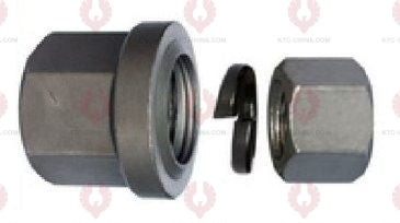 AT5319 Bolt HINO FUSO UNIVERSAL REAR OUTSIDE THREAD: M30X2.0 OUTSIDE THREAD: M22X2.0 LENGTH: 135 KNURLING DIAMETER: 22 A F DIAMETER: 41 NUT HEIGHT: 43 A F DIAMETER: 32 NUT HEIGHT: 23