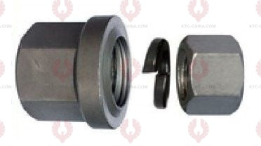 AT5323 Bolt HINO FUSO UNIVERSAL REAR OUTSIDE THREAD: M30X3.0 OUTSIDE THREAD: M22X2.0 LENGTH: 135 KNURLING DIAMETER: 22 A F DIAMETER: 41 NUT HEIGHT: 43 A F DIAMETER: 32 NUT HEIGHT: 23