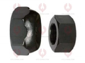 AT5363 Bolt MITSUBISHI FUSO FM517 FRONT OUTSIDE THREAD: M20X1.5 OUTSIDE THREAD: M22X1.5 LENGTH: 91 KNURLING DIAMETER: 22 A F DIAMETER: 41 NUT HEIGHT: 25 A F DIAMETER: 32 NUT HEIGHT: 18