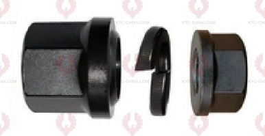 AT5369 Bolt NISSAN-BEDFORD REAR OUTSIDE THREAD: 1 1 8"-9 OUTSIDE THREAD: 7 8"-11 LENGTH: 135 KNURLING DIAMETER: 23 A F DIAMETER: 41 NUT HEIGHT: 46 A F DIAMETER: 35 NUT HEIGHT: 23