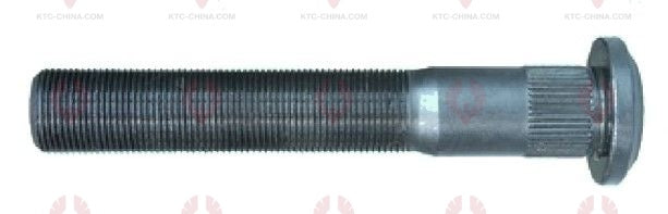 AT5420 Bolt AMERICA MODELS OUTSIDE THREAD: M22X1.5 LENGTH UNDER HEAD: 140 THREAD LENGTH: 95 KNURLING DIAMETER: 23.7 HEAD HEIGHT: 9 HEAD DIAMETER: 38 A F DIMENSION: EMPTY NUT HEIGHT: EMPTY