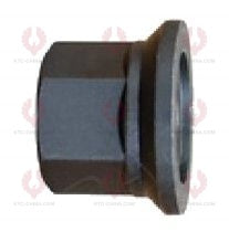 AT5433 Bolt AMERICA MODELS OUTSIDE THREAD: M22X1.5 LENGTH UNDER HEAD: 89 THREAD LENGTH: 63 KNURLING DIAMETER: 24.1 HEAD HEIGHT: 8.5 HEAD DIAMETER: 33 A F DIMENSION: 33 NUT HEIGHT: 32