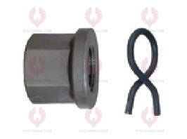 AT5505 Bolt BERLIET OUTSIDE THREAD: M18X1.5 LENGTH UNDER HEAD: 86 THREAD LENGTH: 50 KNURLING DIAMETER: 18 HEAD HEIGHT: 10 HEAD DIAMETER: 38 A F DIMENSION: 23 NUT HEIGHT: 23