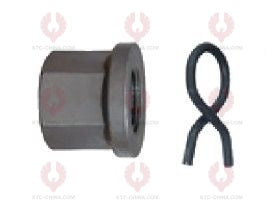 AT5507 Bolt BERLIET OUTSIDE THREAD: M18X1.5 LENGTH UNDER HEAD: 79 THREAD LENGTH: 50 KNURLING DIAMETER: 18 HEAD HEIGHT: 10 HEAD DIAMETER: 38 A F DIMENSION: 23 NUT HEIGHT: 23