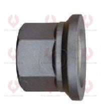 AT5565 Bolt SCANIA OUTSIDE THREAD: 7 8"-11 LENGTH UNDER HEAD: 110 THREAD LENGTH: 87 KNURLING DIAMETER: 22.5 HEAD HEIGHT: 12 HEAD DIAMETER: 36 A F DIMENSION: 33 NUT HEIGHT: 32