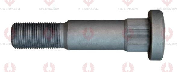 AT5628 Bolt VOLVO OUTSIDE THREAD: 7 8"-14 LENGTH UNDER HEAD: 111 THREAD LENGTH: 40 KNURLING DIAMETER: 27.4 HEAD HEIGHT: 10 HEAD DIAMETER: 40 A F DIMENSION: EMPTY NUT HEIGHT: EMPTY 1589009