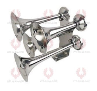 AT10357 Car Horn LENGTH: 285 285 345 395MM  VOLTAGE: 12V 24V  CURRENT: 3A  SOUND LEVEL: 115+-10DB  FREQUENCY: 380 440HZ