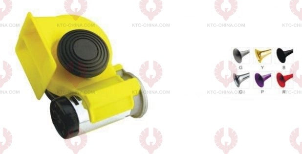 AT10368 Car Horn VOLTAGE: 12V 24V  CURRENT: 15A  SOUND LEVEL: 115+-10DB  FREQUENCY: 530 680HZ