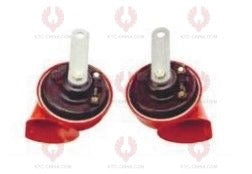 AT10374 Car Horn DIAMETER: ⏀80MM  VOLTAGE: 12V 24V  CURRENT: 4A  SOUND LEVEL: 115+-10DB  FREQUENCY: 410+-20 510+-20HZ