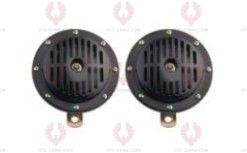 AT10405 Car Horn DIAMETER: ⏀130MM  VOLTAGE: 12V 24V  CURRENT: <3A <2A  SOUND LEVEL: 110+-5DB  FREQUENCY: 390+-20 310+-20HZ