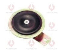 AT10424 Car Horn DIAMETER: ⏀90MM  VOLTAGE: 12V 24V  CURRENT: <3A <2A  SOUND LEVEL: 110+-5DB  FREQUENCY: 390+-20 310+-20HZ