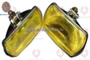 AT13890 Fog Lamp KAMAZ MAZ Yellow  with Stripe Glass TH105  (FG152)