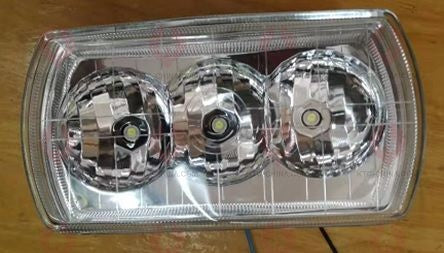 AT13892 Fog Lamp KAMAZ MAZ White  12-48V Universal  3LED   15W  with Clear Glass 2012.3711 LED