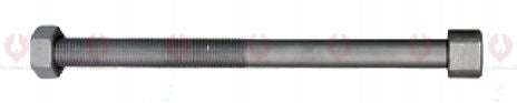 AT4590 C-Bolt C-BOLT  OUTSIDE THREAD: M16X1.5  LENGTH UNDER HEAD: 13"=330  THREAD LENGTH: 248  HEAD HEIGHT: 11  HEAD DIAMETER: 30  A F DIMENSION: 24  NUT HEIGHT: 15
