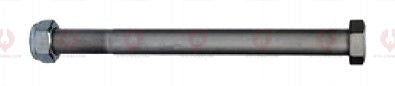 AT4594 C-Bolt C-BOLT  OUTSIDE THREAD: M18X1.5  LENGTH UNDER HEAD: 7"=178  THREAD LENGTH: 50  HEAD HEIGHT: 12  HEAD DIAMETER: 27  A F DIMENSION: 27  NUT HEIGHT: 17