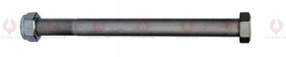 AT4595 C-Bolt C-BOLT  OUTSIDE THREAD: M18X1.5  LENGTH UNDER HEAD: 6"=152  THREAD LENGTH: 50  HEAD HEIGHT: 12  HEAD DIAMETER: 27  A F DIMENSION: 27  NUT HEIGHT: 17