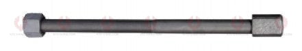 AT4613 C-Bolt C-BOLT  OUTSIDE THREAD: M14X1.5  LENGTH UNDER HEAD: 14"=356  THREAD LENGTH: 267  HEAD HEIGHT: 26  HEAD DIAMETER: 22  A F DIMENSION: 22  NUT HEIGHT: 11
