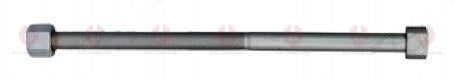 AT4618 C-Bolt C-BOLT  OUTSIDE THREAD: M14X1.5  LENGTH UNDER HEAD: 12"=305  THREAD LENGTH: 229  HEAD HEIGHT: 13  HEAD DIAMETER: 22  A F DIMENSION: 22  NUT HEIGHT: 14
