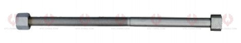 AT4634 C-Bolt C-BOLT  OUTSIDE THREAD: M14X1.5  LENGTH UNDER HEAD: 8"=203  THREAD LENGTH: 152  HEAD HEIGHT: 13  HEAD DIAMETER: 22  A F DIMENSION: 22  NUT HEIGHT: 14