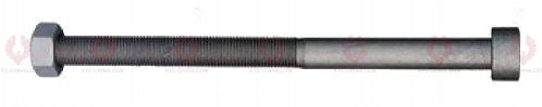 AT4650 C-Bolt C-BOLT  OUTSIDE THREAD: M18X1.5  LENGTH UNDER HEAD: 16"=406  THREAD LENGTH: 305  HEAD HEIGHT: 17  HEAD DIAMETER: 28  A F DIMENSION: 27  NUT HEIGHT: 20