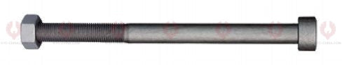 AT4666 C-Bolt C-BOLT  OUTSIDE THREAD: M18X1.5  LENGTH UNDER HEAD: 13"=330  THREAD LENGTH: 248  HEAD HEIGHT: 14  HEAD DIAMETER: 29  A F DIMENSION: 27  NUT HEIGHT: 18