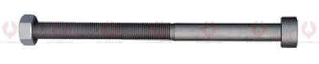 AT4673 C-Bolt C-BOLT  OUTSIDE THREAD: M16X1.5  LENGTH UNDER HEAD: 10"=254  THREAD LENGTH: 190  HEAD HEIGHT: 13  HEAD DIAMETER: 25  A F DIMENSION: 24  NUT HEIGHT: 14